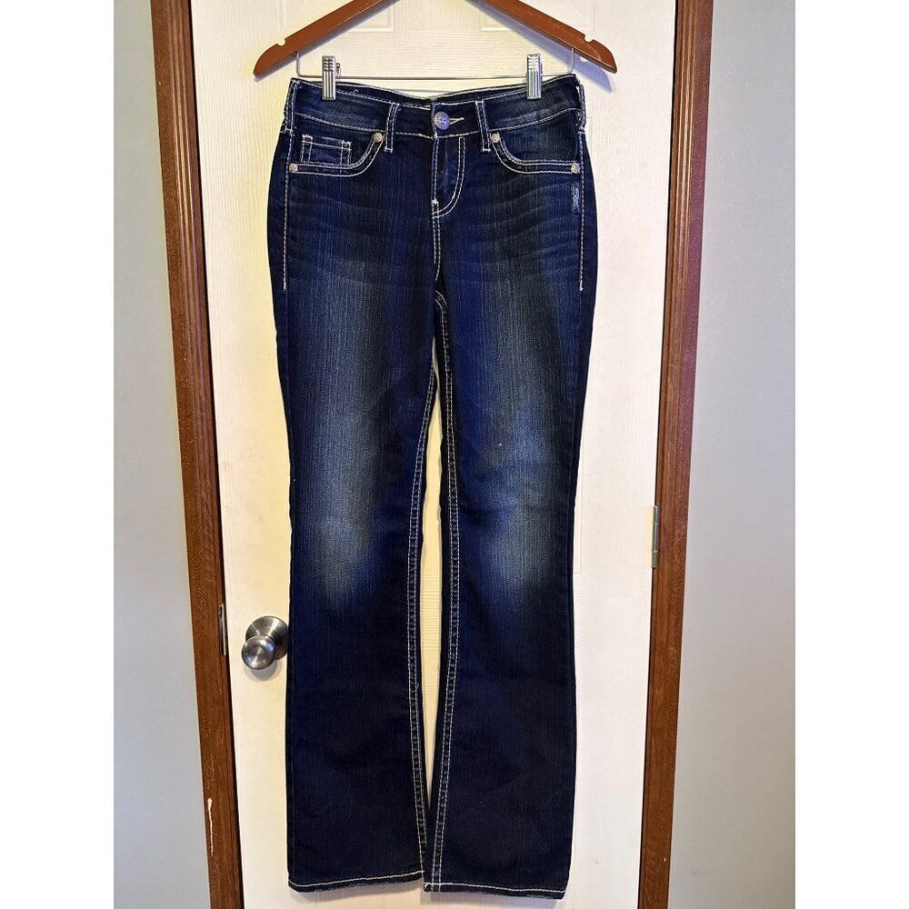 Silver Jeans Co Suki Slim Boot Curvy Mid‎ Rise Jeans Size 27